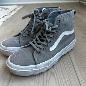 Gray Platform Sentry Sk8 High-Top Vans • Size 7.5